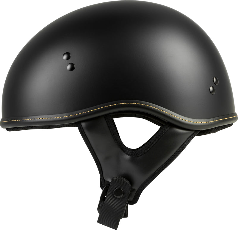 Highway 21 .357 Half Helmet - Solid Half Helmet Matte Black XL