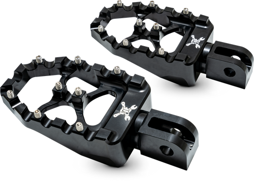 Burly Brand MX-Evollution Pegs - M8 Softail Passenger — Harley-Davidson Street Glide, Softail Fat Boy 114, Road King Special (2017-2026)