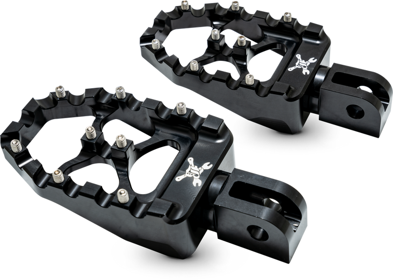 Burly Brand MX-Evollution Pegs - M8 Softail Passenger — Harley-Davidson Street Glide, Softail Fat Boy 114, Road King Special (2017-2026)