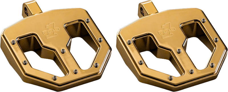 Pro One Pro Peg BMX Style - V1 Mini Fboard Gold Titanium Nitride