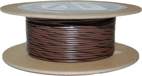 NAMZ Custom Cycle 100-Foot OEM Color Wire Spools - (brown/Black Stripe)