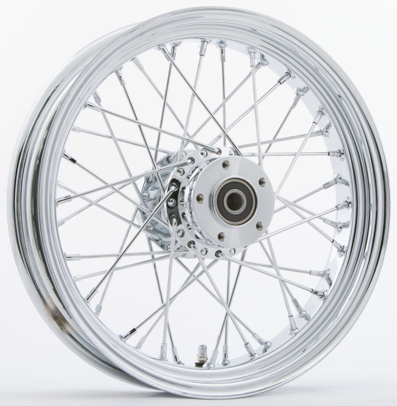 Harddrive Front 40 Spoke Wheels - 40-SPK DD Chrome 16x3.5 FLT-HUB 1