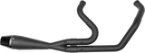 Sawicki Shorty Black 2-into-1 Exhaust - Harley Twin Cam Softail