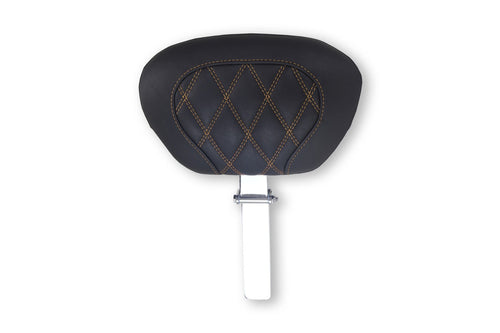 Mustang Motorcycle Double Diamond Super Touring Driver Backrest - Toast Thread - Harley Touring
