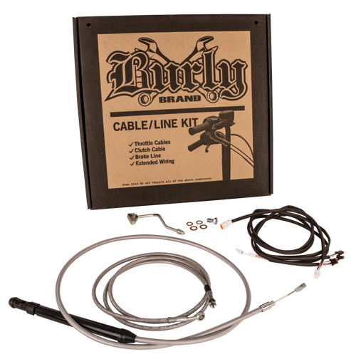Burly Brand Gorilla Bar Control Kits - SS `2021-2022 Flhr/Fltr W/ABS
