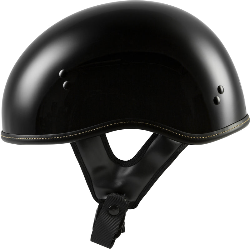 Highway 21 .357 Half Helmet - Solid Half Helmet Gloss Black SM