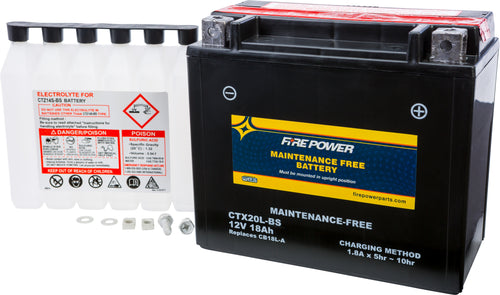 Fire Power Maintenance Free Sealed Battery - Ctx20l-BS Maintenance Free