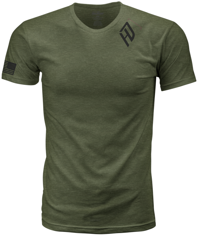 Harddrive Emblem Tee - Olive Green/Black 3x