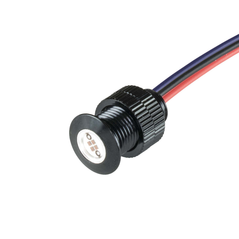 Baggernation Lightning Bolts LED Lights - Whte/Amber LED Black