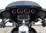 Koso 4-Piece Red LED Gauge Set - Harley Touring 2014-2022