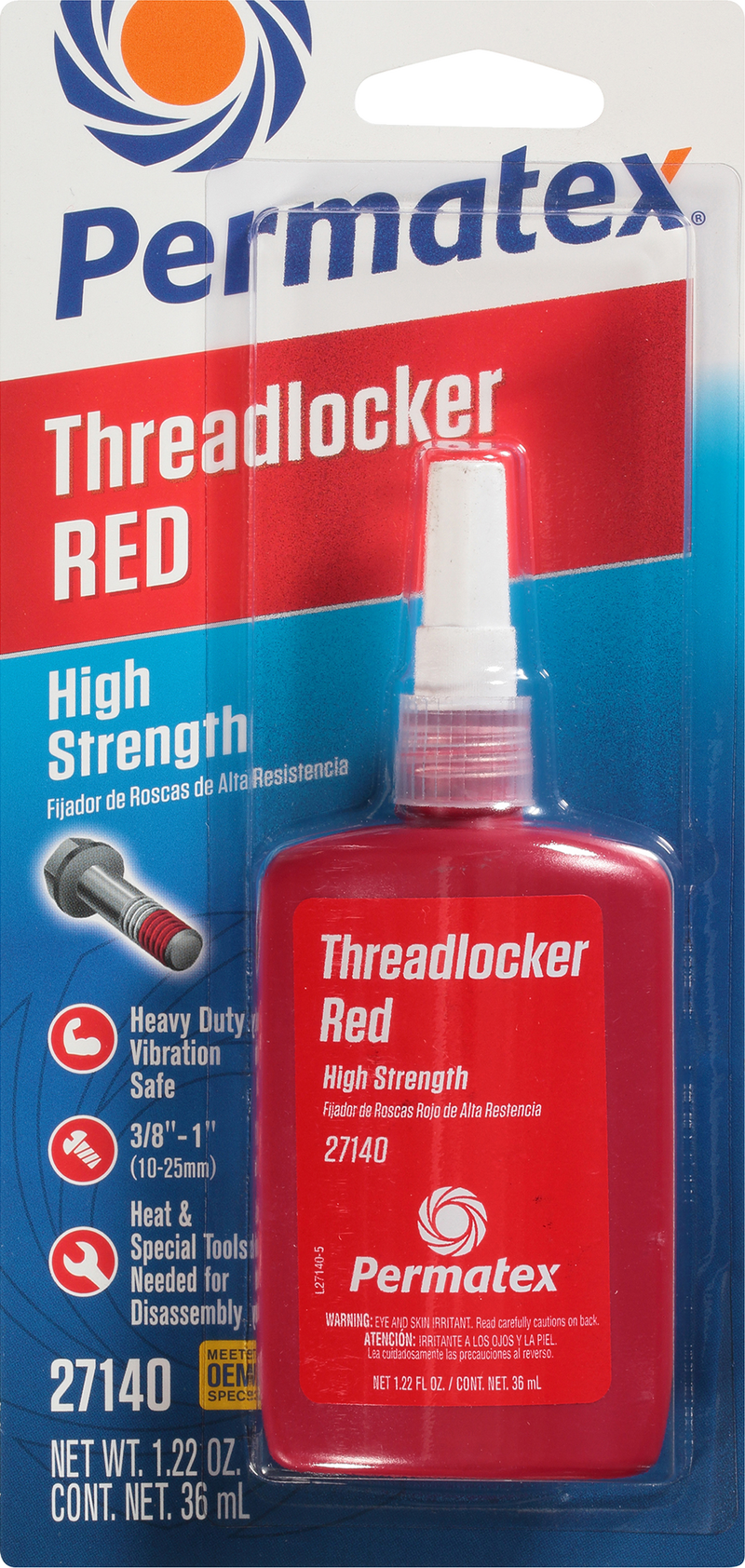 Permatex Liquid Threadlocker - RED 36 ML