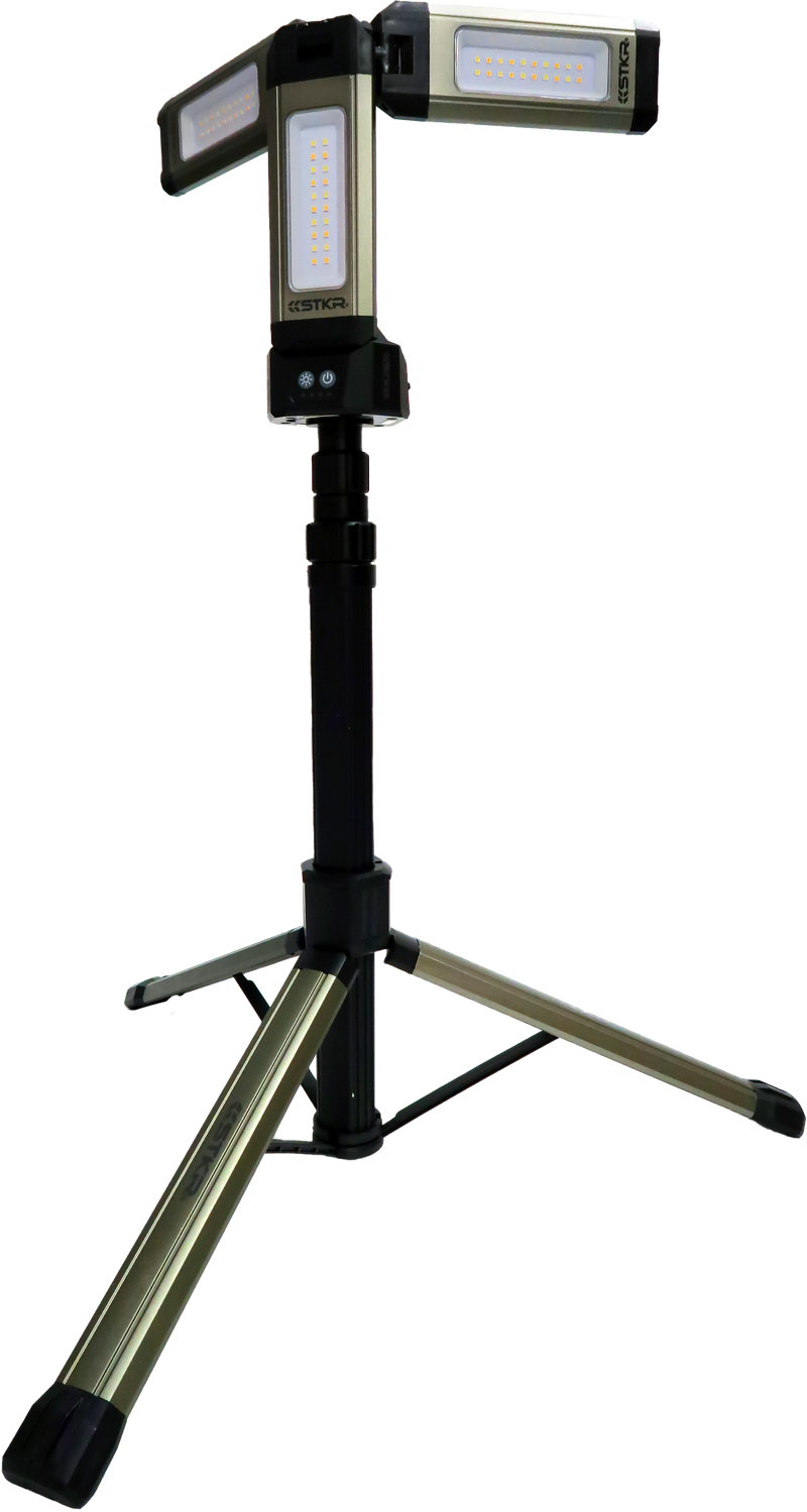 STKR Tri-Mobile Light - Work Light W/Tripod 2000 Lumen