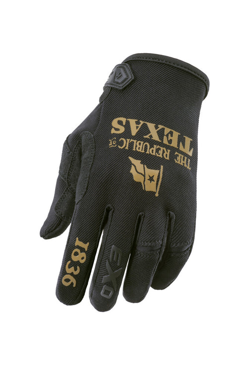 Scorpion EXO Moto-Flex Lone Star Black/Gold XL Gloves - Harley & Indian V-Twin