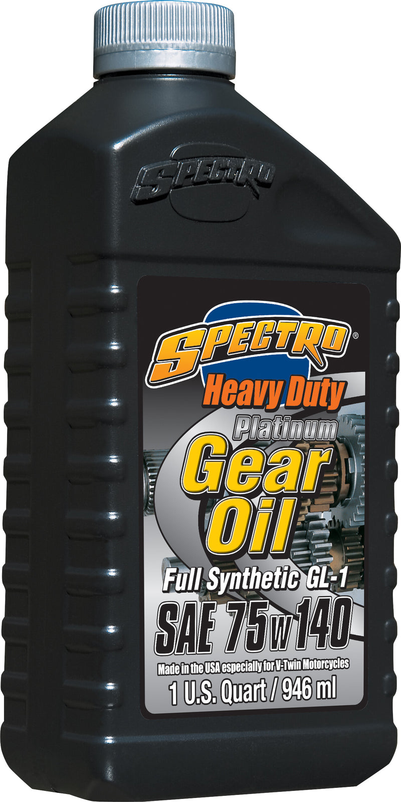 Spectro Platinum Gear Oil Heavy Duty Full Syn Oil - HD Gear OIL 75w140 1qt