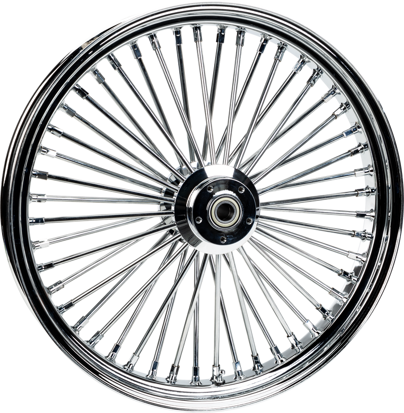 Harddrive Front Spoke Wheels - 48-SPK DD Chrome 23x3.5 WG-HUB 25m AXL 00 LTR
