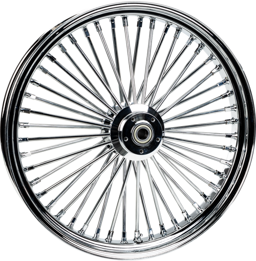 Harddrive Front Spoke Wheels - 48-SPK DD Chrome 26x3.5 FLT-HUB 25m AXL 00 LTR