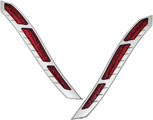 Kuryakyn LED Auxiliary Lights Chrome - Indian Motorcycle Rear Fender