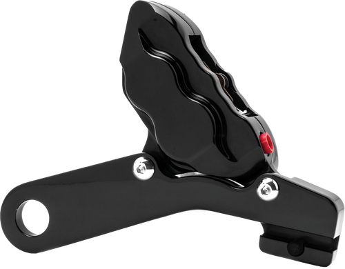 Hawg Halters Inc 4 Piston Caliper Kit - Pist Rear Caliper KIT Black 25mm FLT 08…