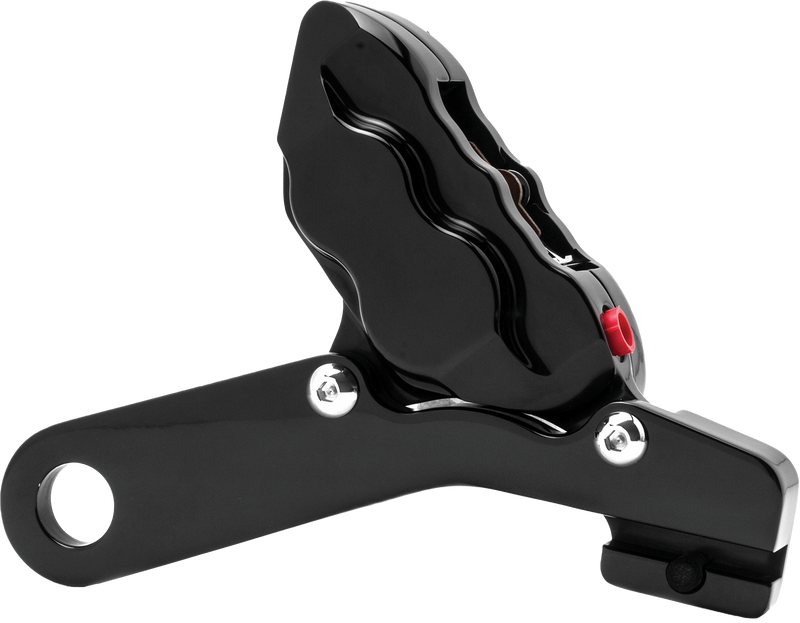 Hawg Halters Inc 4 Piston Caliper Kit - Pist Rear Caliper KIT Black 25mm FLT 08…