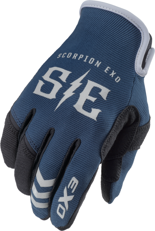 Scorpion EXO Air-Stretch Gloves - Charge Blue/Grey 2x