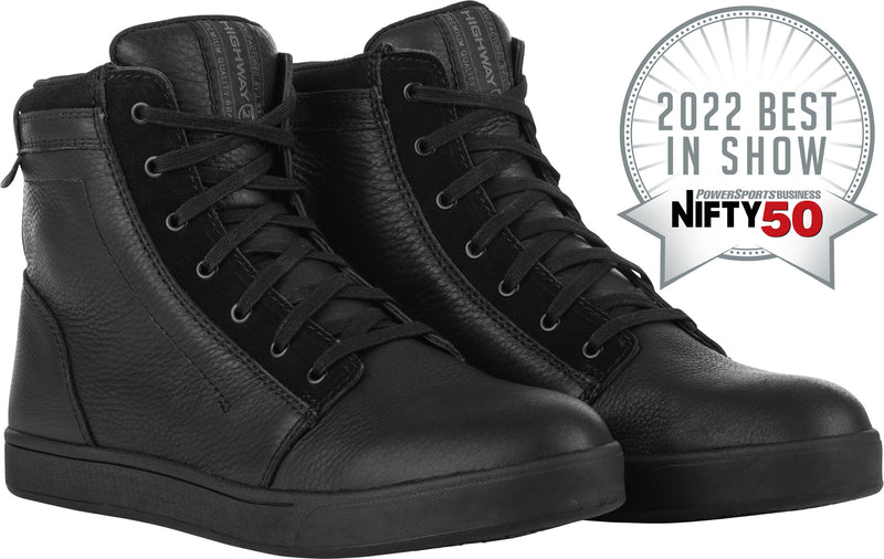 Highway 21 Axle Leather Waterproof Shoes - Black/Black SZ 12