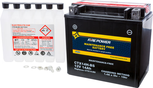 Fire Power Maintenance Free Sealed Battery - Ctx14h-BS Maintenance Free
