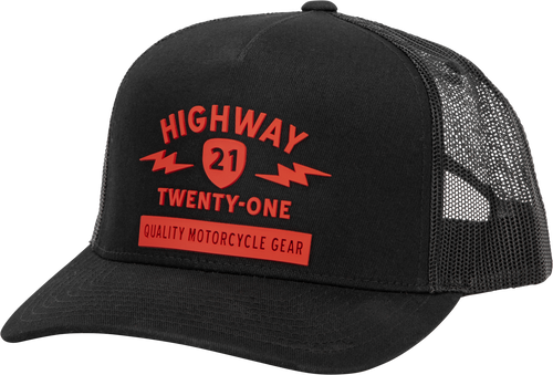 Highway 21 Spark Hat - Black/RED