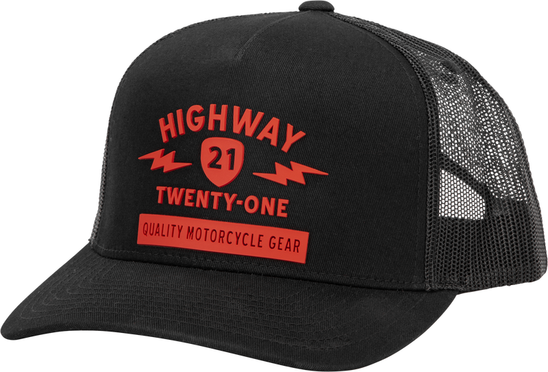 Highway 21 Spark Hat - Black/RED