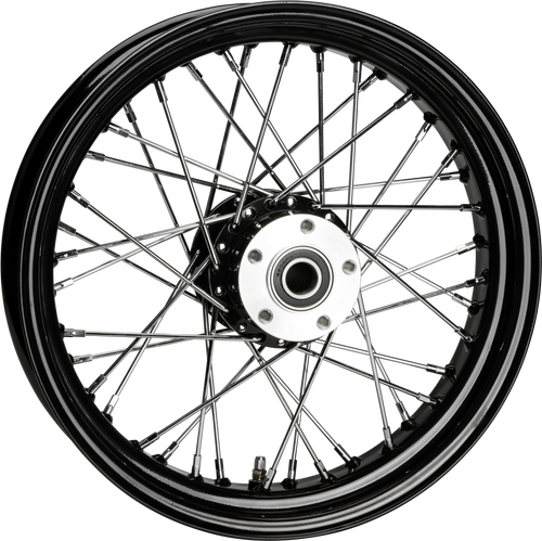 Harddrive Rear Spoked Wheels - 40-SPK Black 16x3.5 BT/XL-HUB 25m AXL 00 LTR