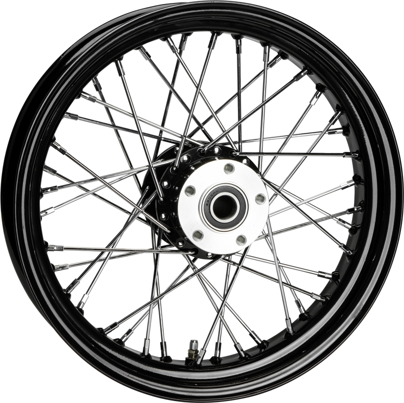 Harddrive Rear Spoked Wheels - 40-SPK Black 16x3.5 BT/XL-HUB 3/4
