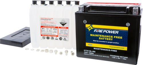 Fire Power Maintenance Free Sealed Battery - Ctx19l-BS Maintenance Free