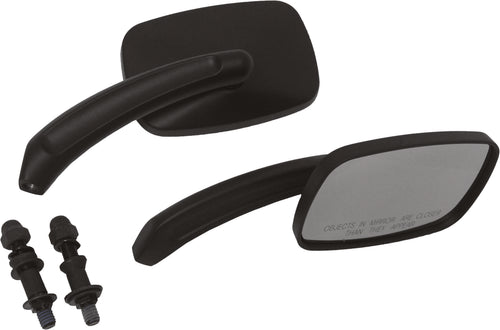 Harddrive Rectangle Custom Die Cast Mirror - Black