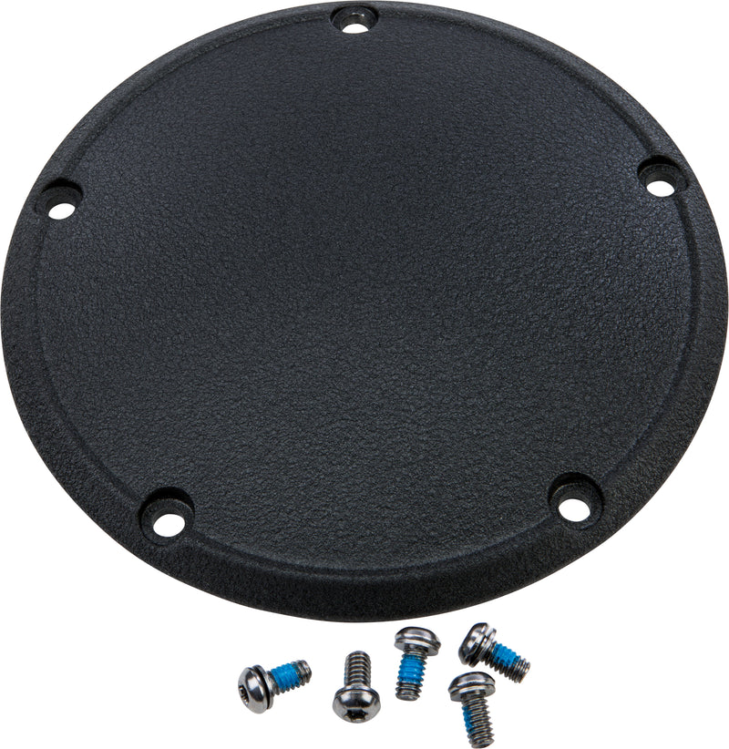 Harddrive Derby Cover - Wrinkle BLK BIG Twin 1999-2016