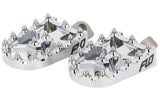 Flo Motorsports Moto Style Footpeg Set - Chrome 2"x3.125"