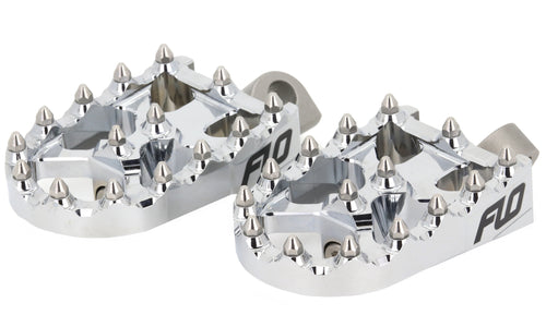 Flo Motorsports Moto Style Footpeg Set - Chrome 2