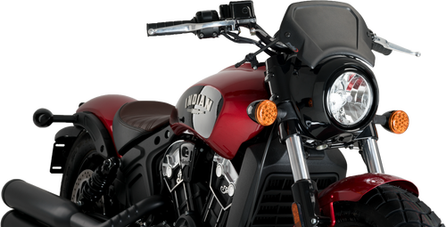 PUIG Aluminum Front Plate - Black