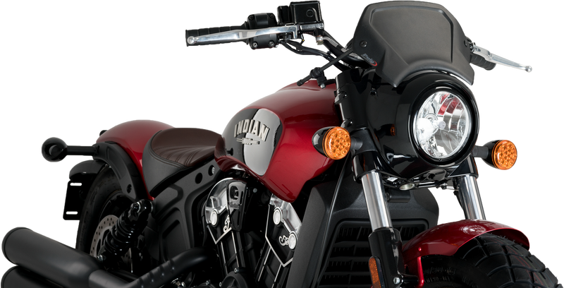 PUIG Aluminum Front Plate - Black