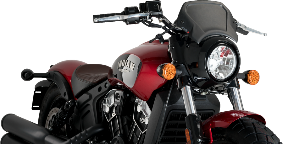 PUIG Aluminum Front Plate - Black