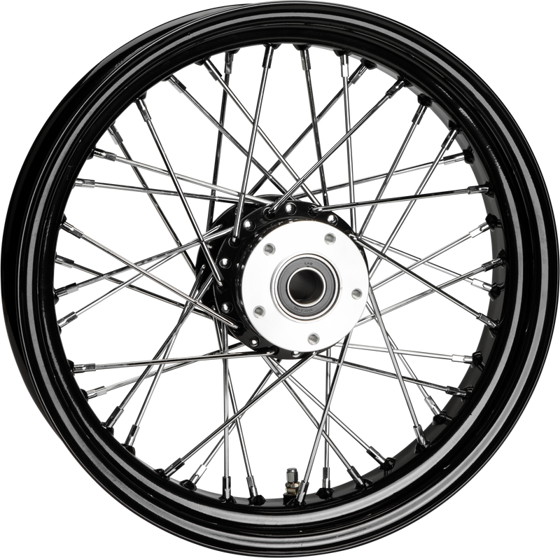 Harddrive Front Spoke Wheels - 40-SPK DD Black 16x3.5 FLT-HUB 1