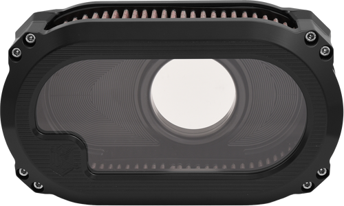 Kens Factory Next Level M8 Air Cleaner w/Glass - Black W/Black