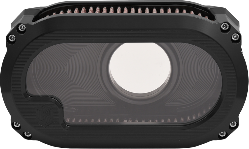 Kens Factory Next Level M8 Air Cleaner w/Glass - Black W/Black