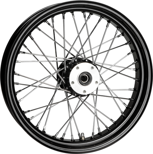 Harddrive Rear Spoked Wheels - 40-SPK Black 18x3.5 BT/XL-HUB 3/4