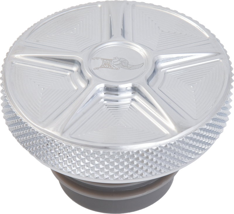 Kens Factory NX LVL Gas Caps - CAP Five Chrome Rachet Screw RH