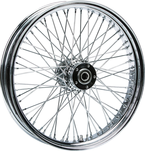 Harddrive Front 60 Spoke Wheels - 60-SPK DD Chrome 21x3.5 FLT-HUB 25m AXL 00 LTR