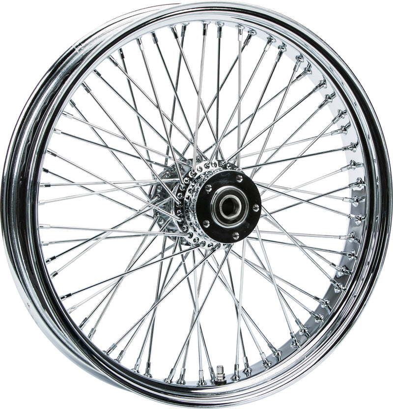 Harddrive Front 60 Spoke Wheels - 60-SPK DD Chrome 21x3.5 FLT-HUB 25m AXL 00 LTR