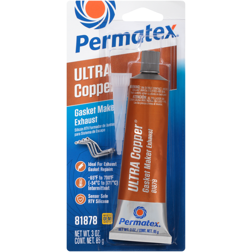 Permatex Ultra Copper Silicone Gasket Sealant - 3oz