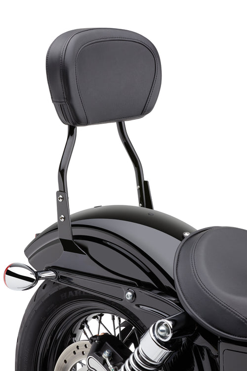 Cobra Round Sissy Bar - BLK Flstf 2007-2017 Fxst/S/B 2006-2010