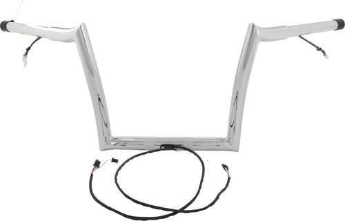 Baggernation Pre-Wired Monkey Bagger Bars - BAR PRE Wired Chrome `2015-2023 Fltr