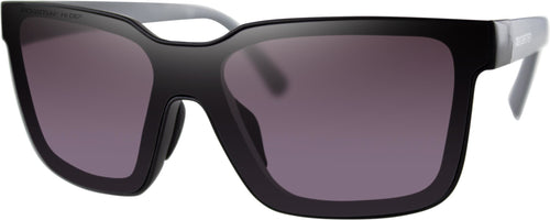 Bobster Boost Sunglasses - Matte Black W/Grey/Purple/Slvr MIR