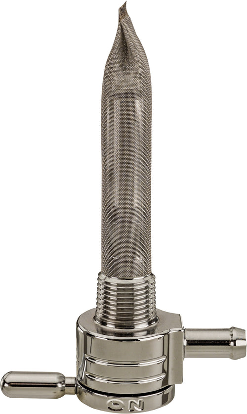 Golan Petcock - Straight Chrome 5/16 Hose